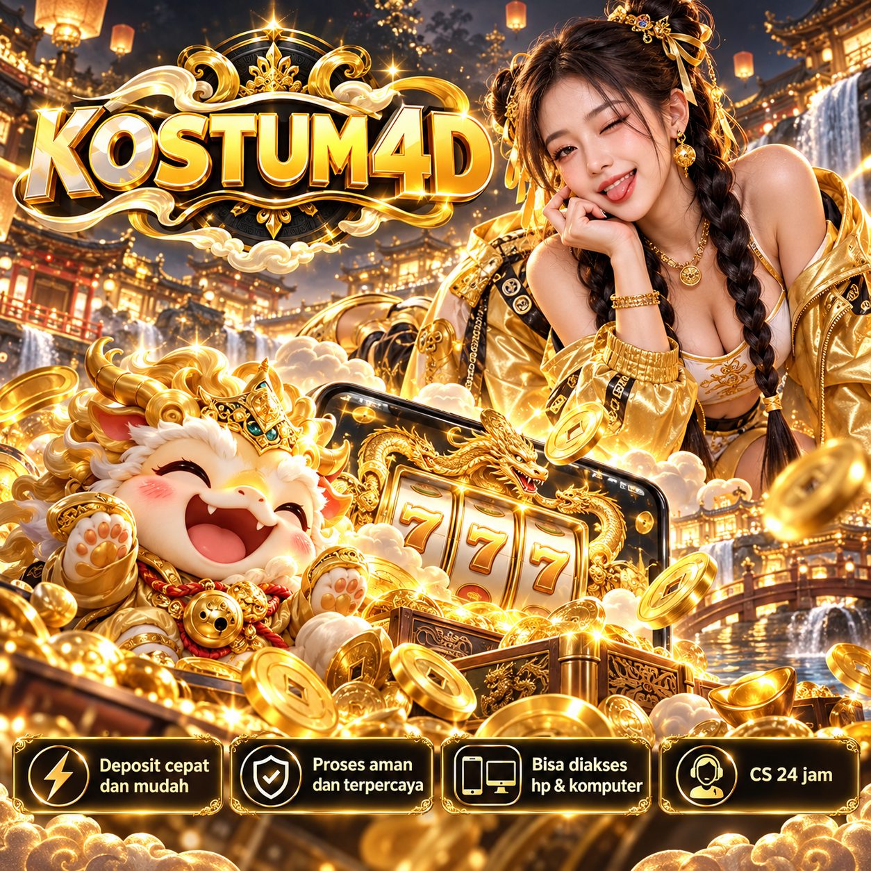 Banner KOSTUM4D CARA untuk artikel game online